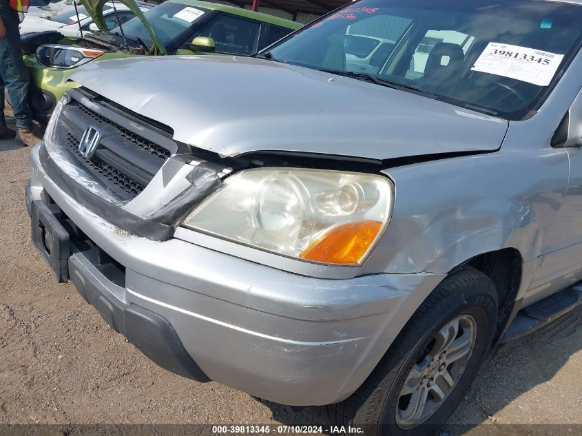 2003 Honda Pilot Ex-L VIN: 2HKYF185X3H611085 Lot: 39813345