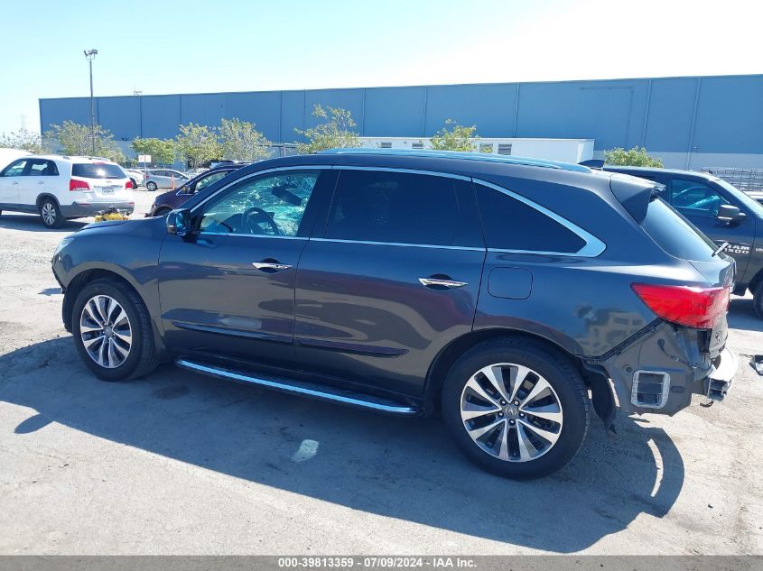 2014 Acura Mdx VIN: 5FRYD3H21EB001678 Lot: 39813359