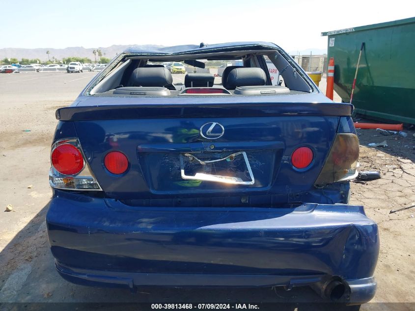 2001 Lexus Is 300 300 VIN: JTHBD182410021619 Lot: 39813468