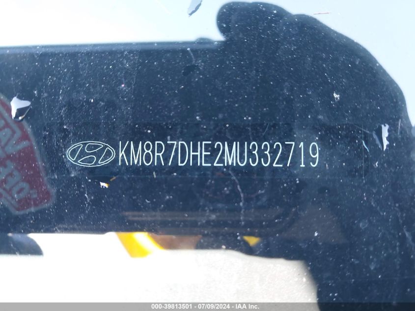 2021 Hyundai Palisade Calligraphy VIN: KM8R7DHE2MU332719 Lot: 39813501