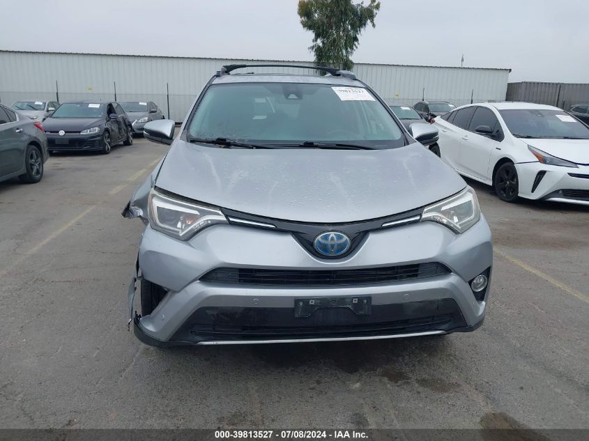 2017 Toyota Rav4 Hv Limited VIN: JTMDJREV7HD080215 Lot: 39813527
