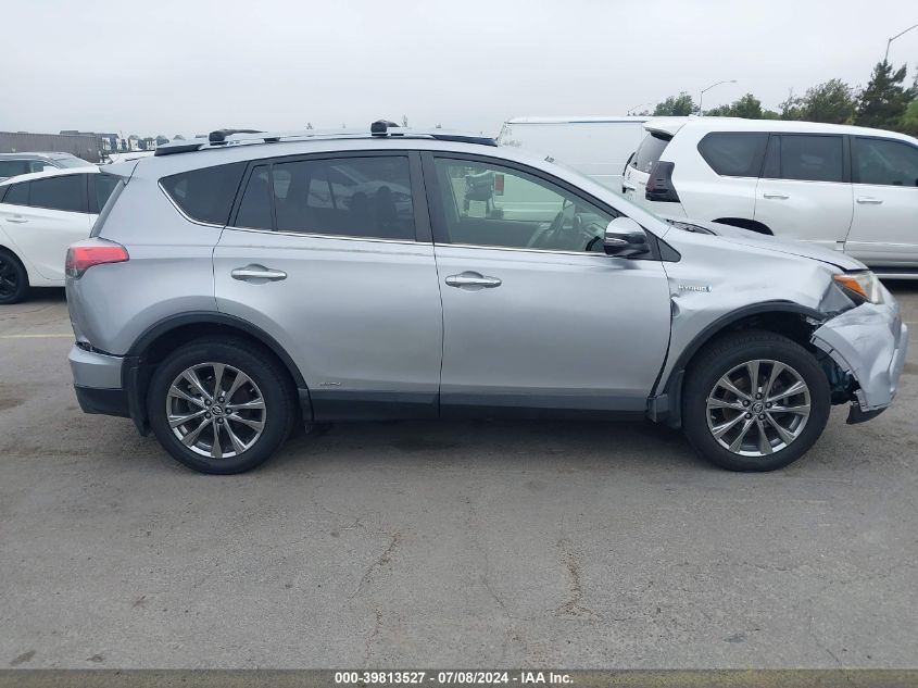 2017 Toyota Rav4 Hv Limited VIN: JTMDJREV7HD080215 Lot: 39813527