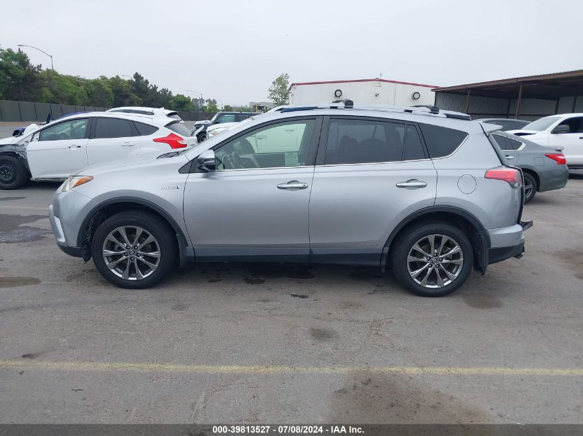 2017 Toyota Rav4 Hv Limited VIN: JTMDJREV7HD080215 Lot: 39813527