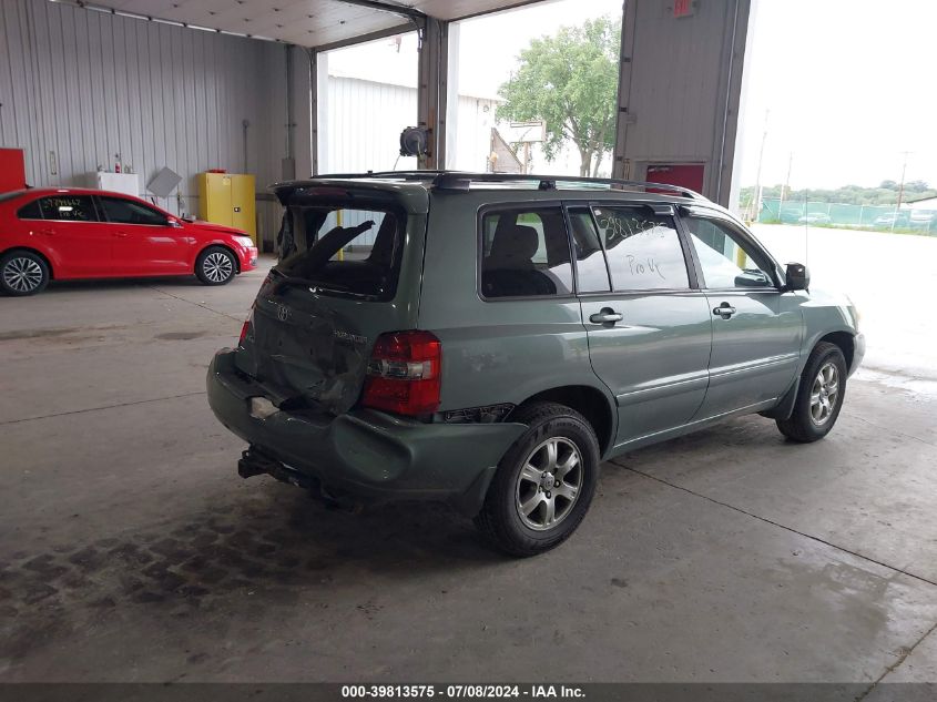 2007 Toyota Highlander V6 VIN: JTEHP21A370228145 Lot: 39813575