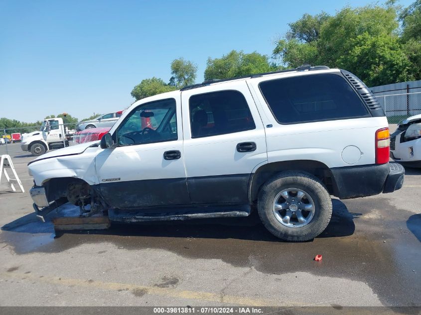 2002 Chevrolet Tahoe Ls VIN: 1GNEK13Z72R206955 Lot: 39813811