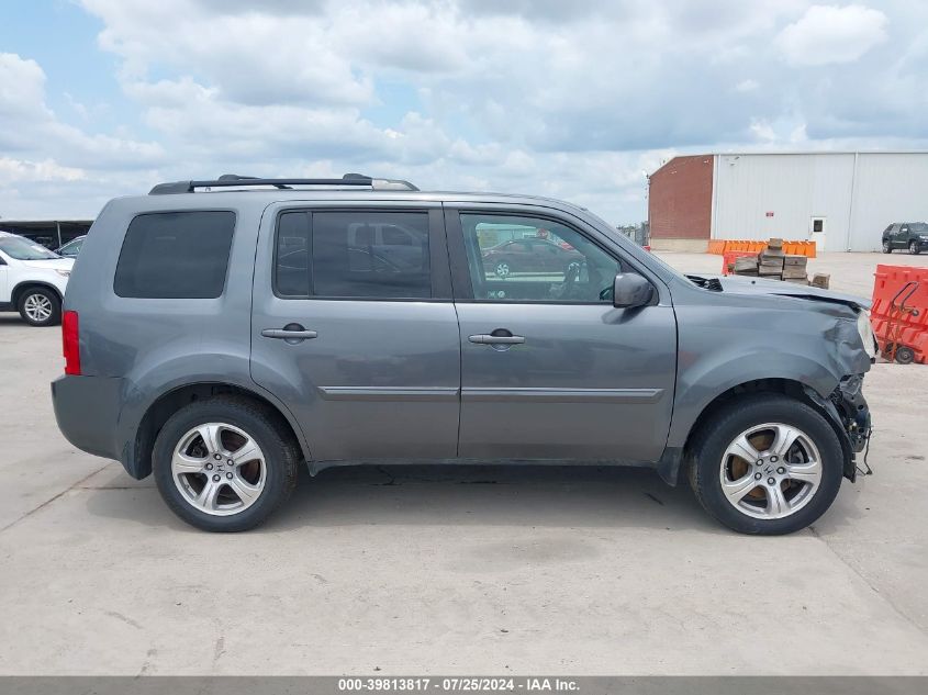 2012 Honda Pilot Ex-L VIN: 5FNYF4H78CB013014 Lot: 39813817