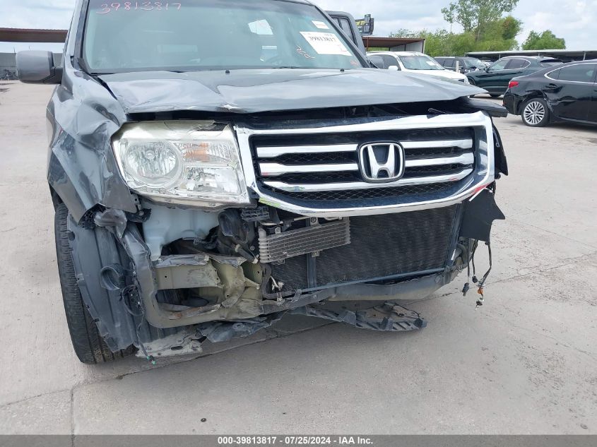 2012 Honda Pilot Ex-L VIN: 5FNYF4H78CB013014 Lot: 39813817