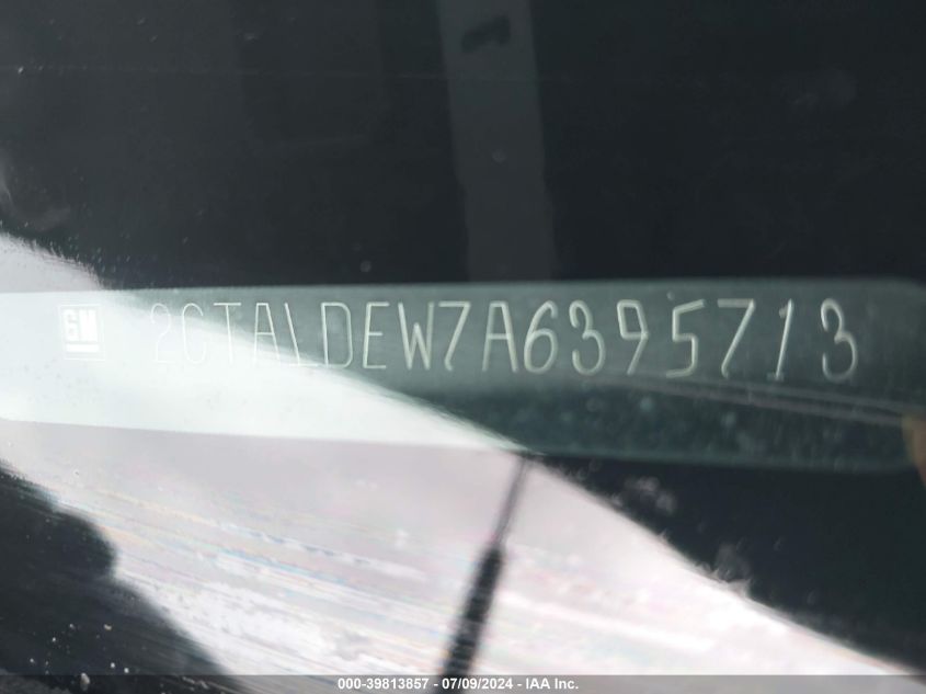 2010 GMC Terrain Sle-2 VIN: 2CTALDEW7A6395713 Lot: 39813857