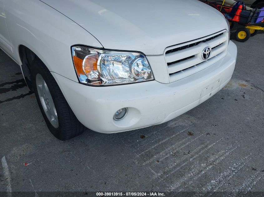 2007 Toyota Highlander Limited V6 VIN: JTEEP21AX70196569 Lot: 39813915