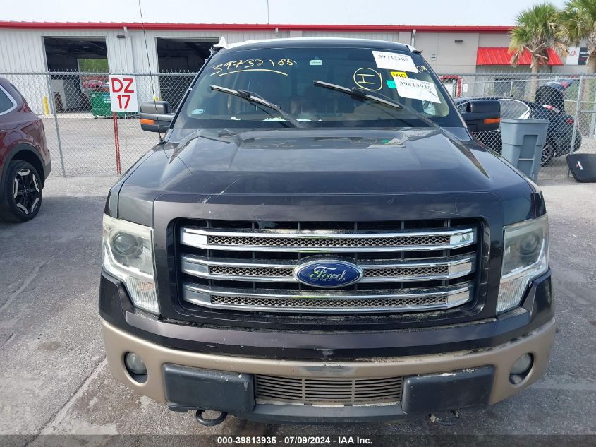 2013 Ford F-150 Supercrew VIN: 1FTFW1ETXDKE64876 Lot: 39813935