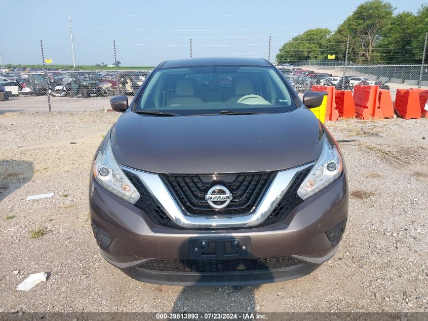 2016 Nissan Murano S VIN: 5N1AZ2MH6GN127558 Lot: 39813993