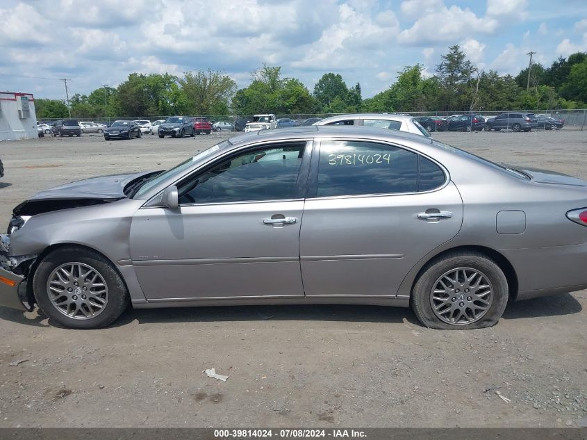 2004 Lexus Es 330 VIN: JTHBA30G845035039 Lot: 39814024