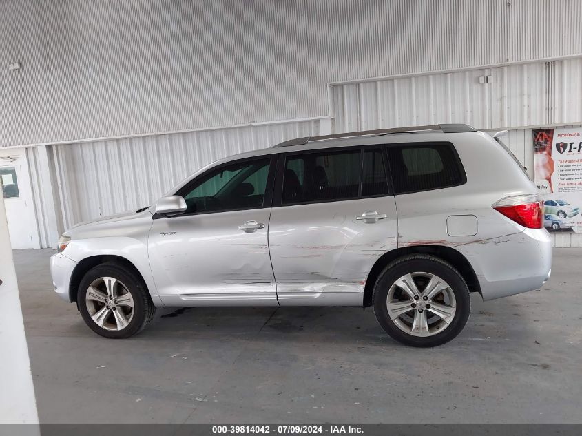 2008 Toyota Highlander Sport VIN: JTEDS43A382011139 Lot: 39814042
