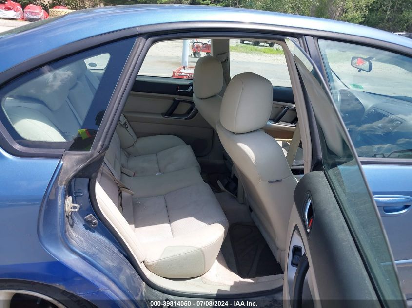 2007 Subaru Legacy 2.5I VIN: 4S3BL616177210260 Lot: 39814050