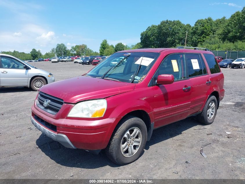 2003 Honda Pilot Ex-L VIN: 2HKYF18573H571113 Lot: 39814062