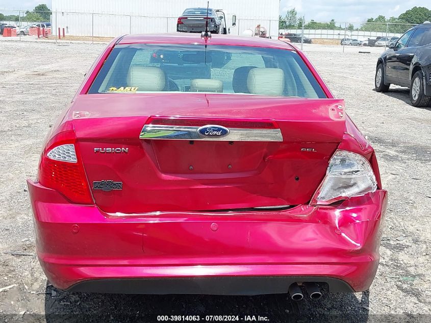 2011 Ford Fusion Sel VIN: 3FAHP0JA3BR102875 Lot: 39814063