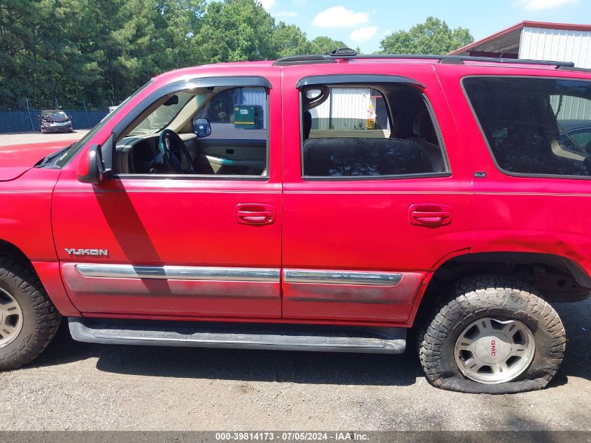 2002 GMC Yukon Sle VIN: 1GKEK13Z62J172356 Lot: 39814173