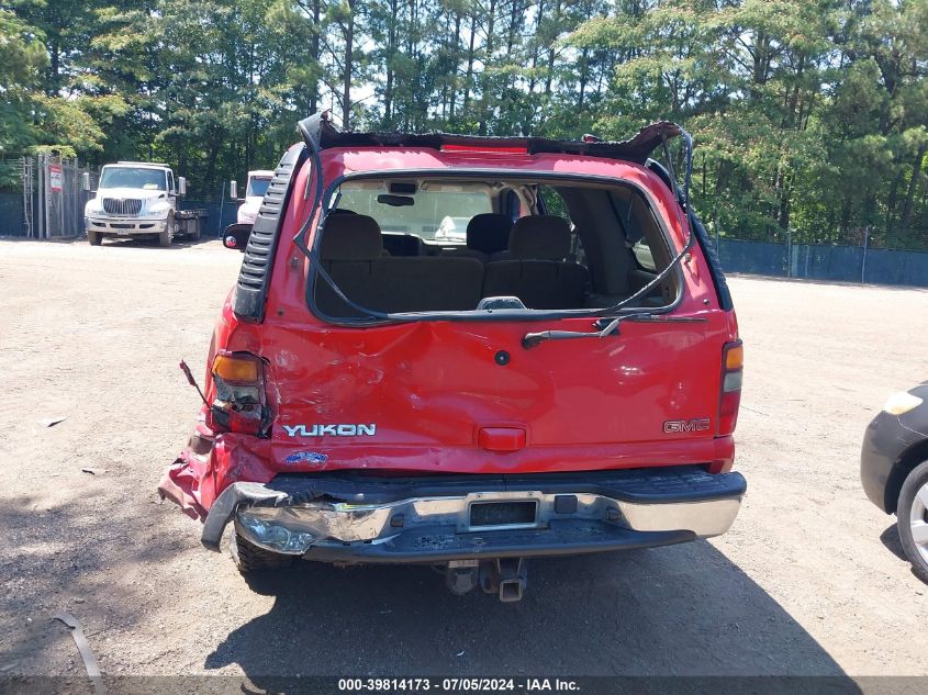 2002 GMC Yukon Sle VIN: 1GKEK13Z62J172356 Lot: 39814173