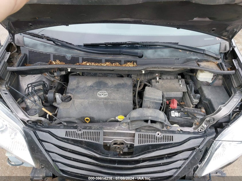 2012 Toyota Sienna Base V6 7 Passenger VIN: 5TDZK3DC9CS250474 Lot: 39814216