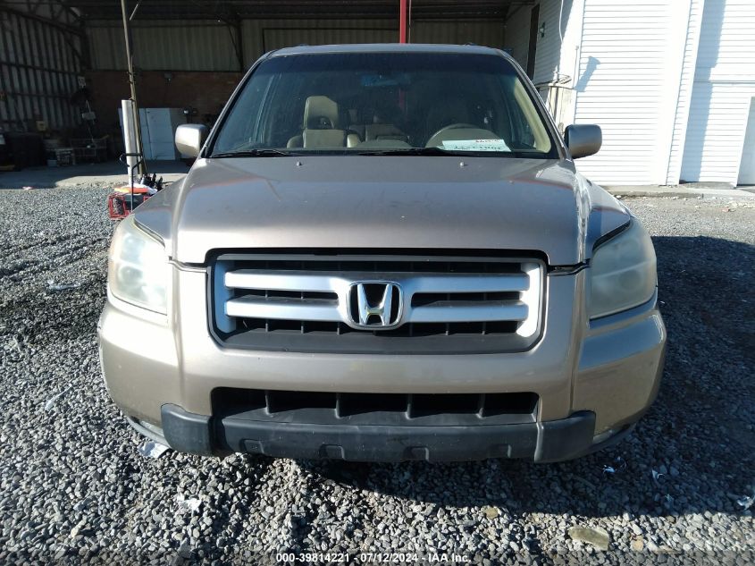 2007 Honda Pilot Exl VIN: 5FNYF186X7B007582 Lot: 39814221