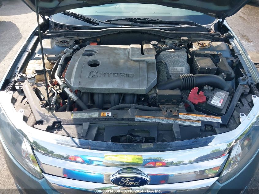 2012 Ford Fusion Hybrid VIN: 3FADP0L30CR429510 Lot: 39814330
