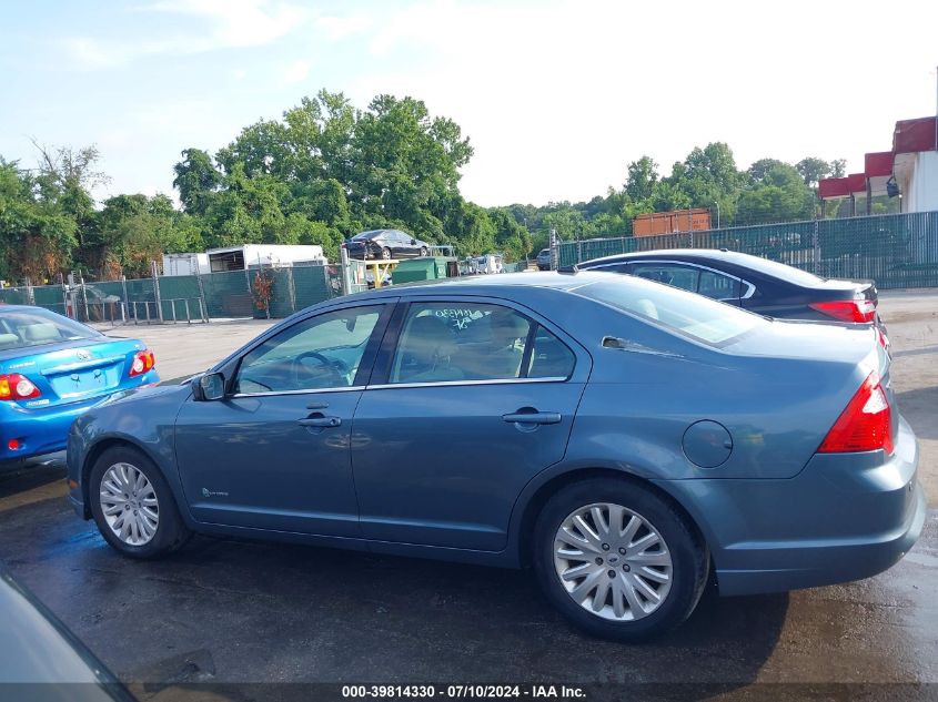 2012 Ford Fusion Hybrid VIN: 3FADP0L30CR429510 Lot: 39814330