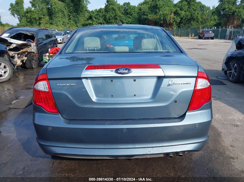 2012 Ford Fusion Hybrid VIN: 3FADP0L30CR429510 Lot: 39814330