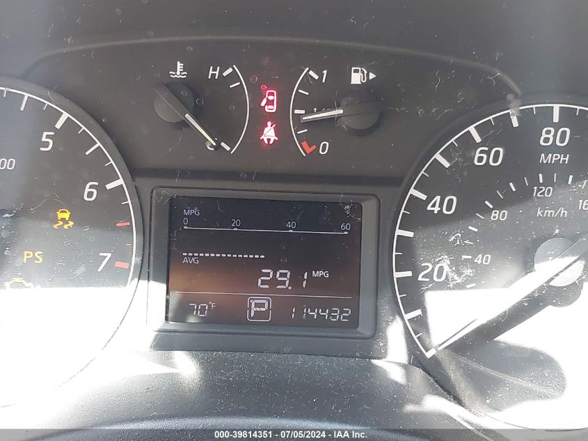 2017 Nissan Sentra S VIN: 3N1AB7APXHY391178 Lot: 39814351