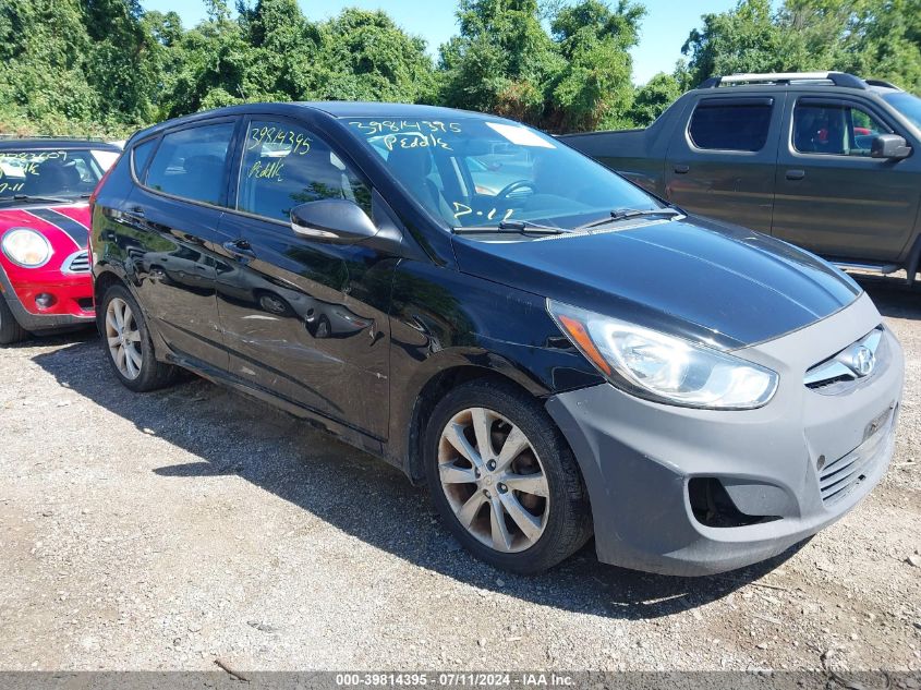 2013 Hyundai Accent Se VIN: KMHCU5AE8DU109454 Lot: 39814395