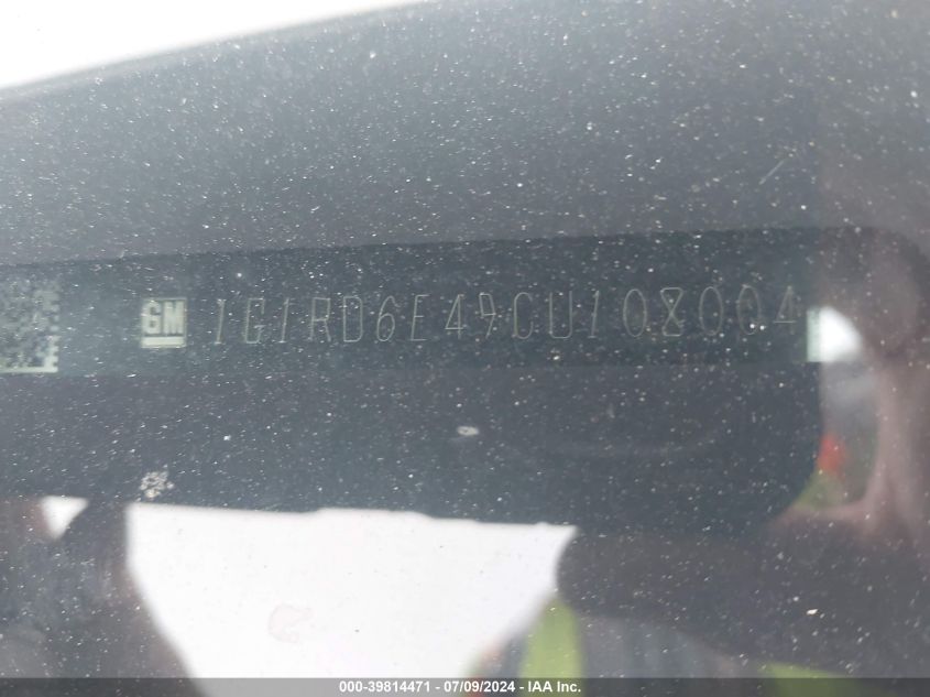 2012 Chevrolet Volt VIN: 1G1RD6E49CU108004 Lot: 39814471