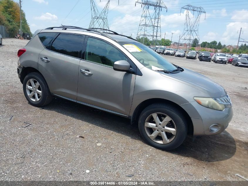 2009 Nissan Murano S VIN: JN8AZ18W49W201486 Lot: 39814486