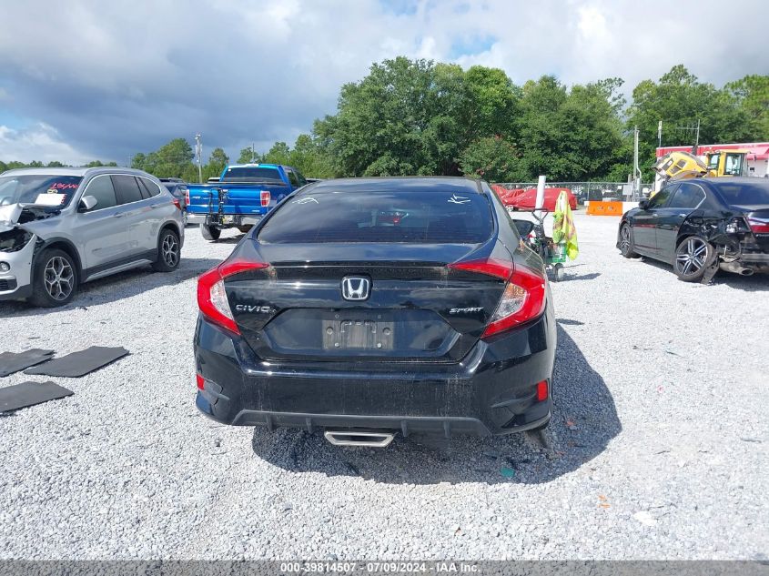 2020 Honda Civic Sedan Sport VIN: 19XFC2F86LE013521 Lot: 39814507