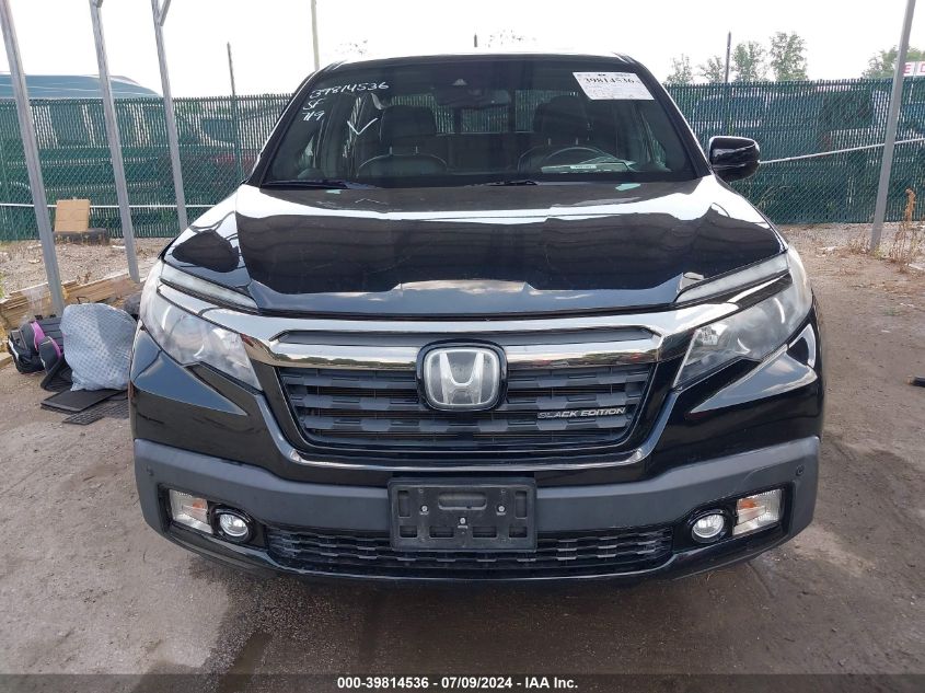 2019 Honda Ridgeline Black Edition VIN: 5FPYK3F84KB006312 Lot: 39814536