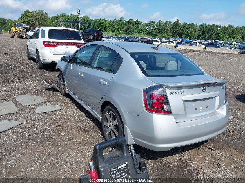 2012 Nissan Sentra 2.0 Sr VIN: 3N1AB6AP6CL625672 Lot: 39814586