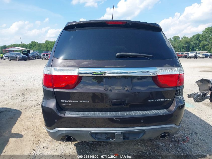 2012 Dodge Durango Citadel VIN: 1C4SDJET7CC306024 Lot: 39814600