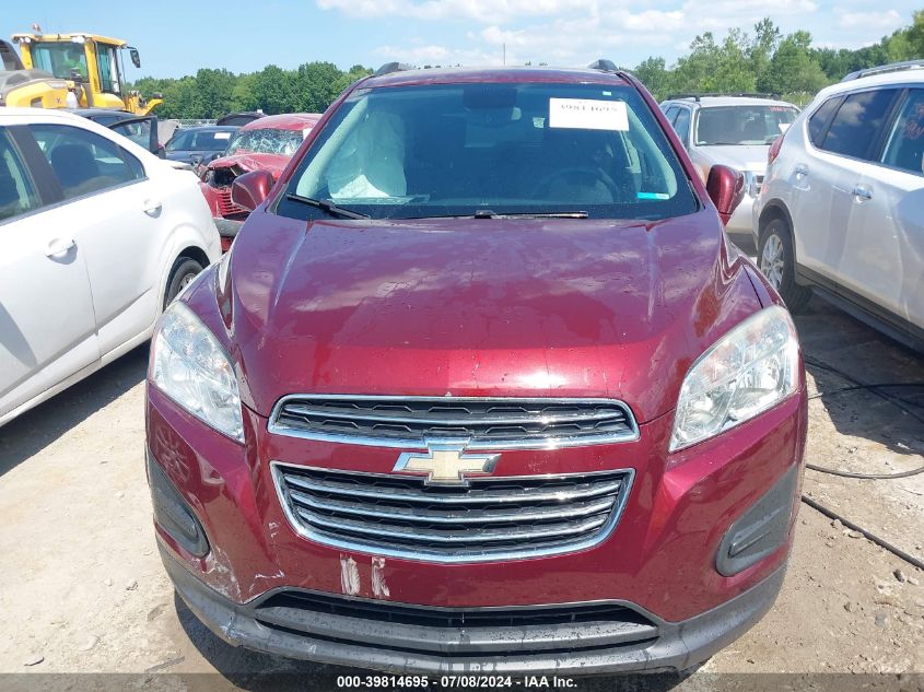 2016 Chevrolet Trax Lt VIN: 3GNCJLSB8GL273718 Lot: 39814695