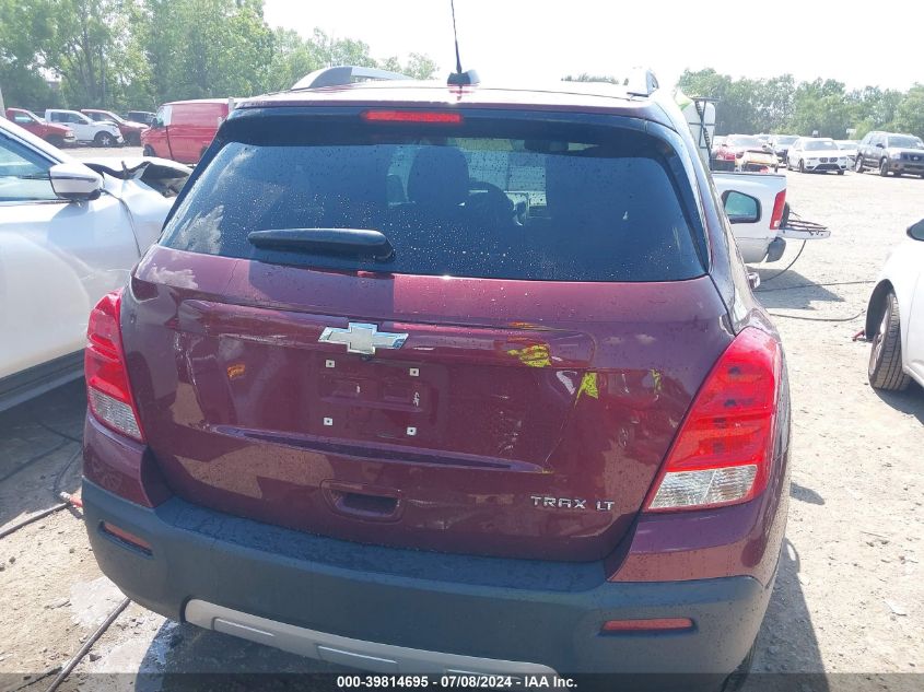 2016 Chevrolet Trax Lt VIN: 3GNCJLSB8GL273718 Lot: 39814695