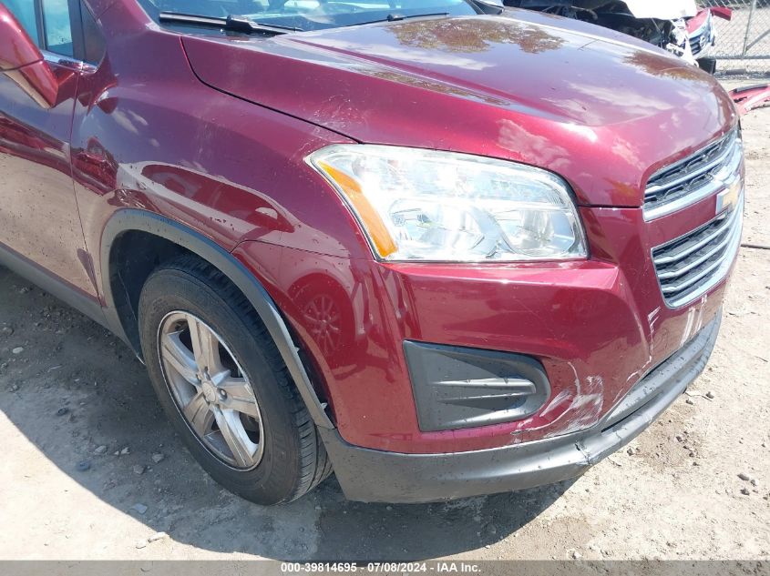 2016 Chevrolet Trax Lt VIN: 3GNCJLSB8GL273718 Lot: 39814695