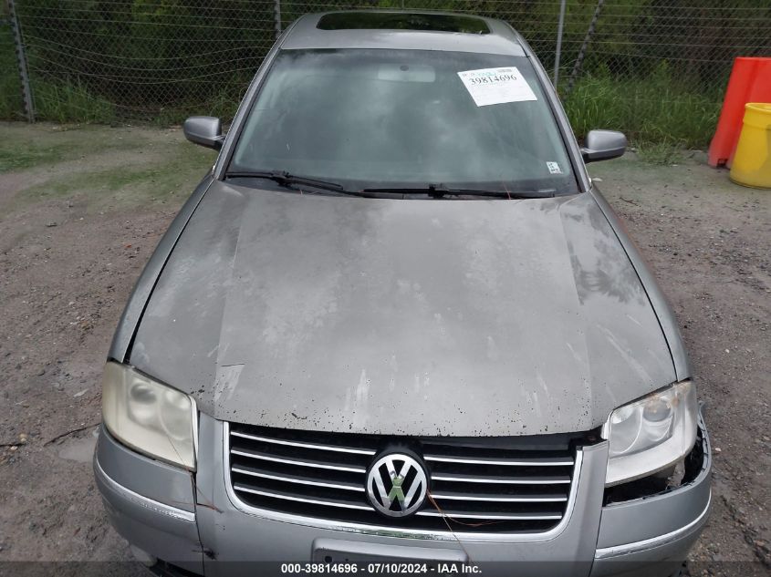 2003 Volkswagen Passat Gls VIN: WVWPD63B03P258534 Lot: 39814696