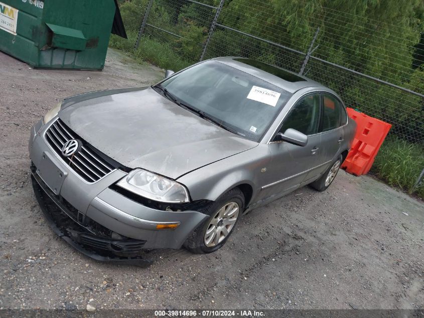 2003 Volkswagen Passat Gls VIN: WVWPD63B03P258534 Lot: 39814696