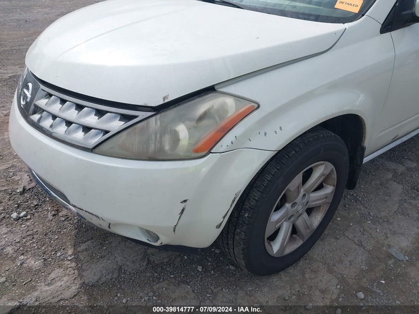 2007 Nissan Murano Sl VIN: JN8AZ08W37W603037 Lot: 39814777