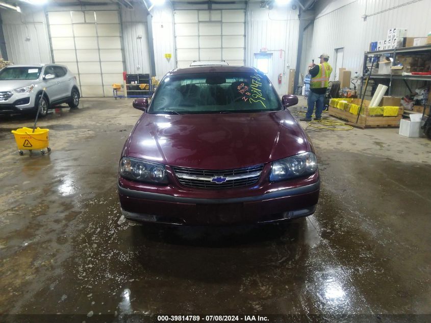 2003 Chevrolet Impala Ls VIN: 2G1WH52K939289803 Lot: 39814789