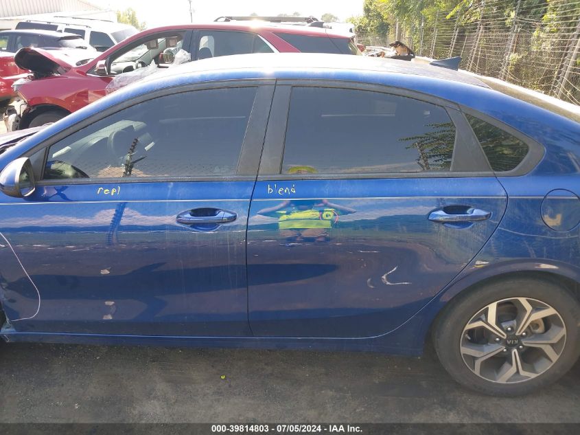 2021 Kia Forte Lxs VIN: 3KPF24AD8ME309418 Lot: 39814803