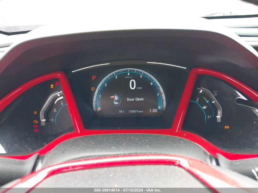 2018 Honda Civic Ex-L VIN: JHMFC1F78JX021343 Lot: 39814814