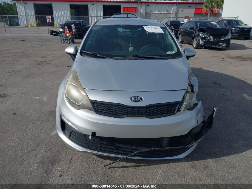 2016 Kia Rio Lx VIN: KNADM4A3XG6660735 Lot: 39814845