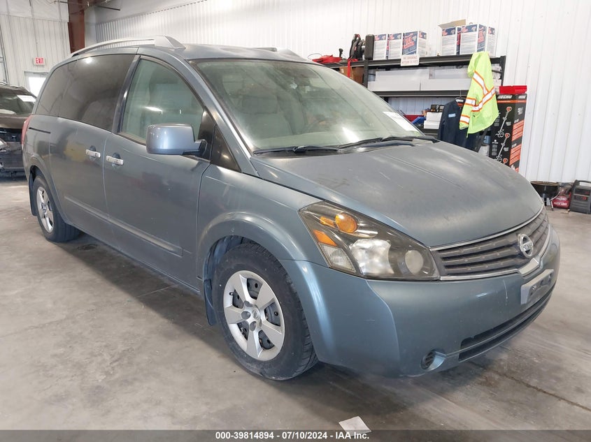 2009 Nissan Quest 3.5 S VIN: 5N1BV28UX9N100356 Lot: 39814894