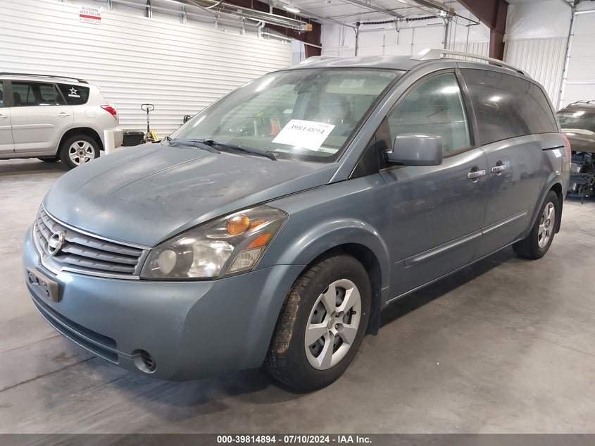 2009 Nissan Quest 3.5 S VIN: 5N1BV28UX9N100356 Lot: 39814894