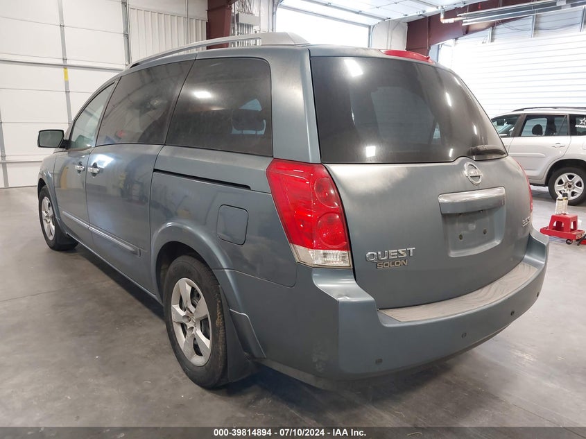 2009 Nissan Quest 3.5 S VIN: 5N1BV28UX9N100356 Lot: 39814894