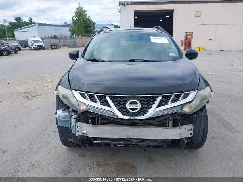 2012 Nissan Murano Sv VIN: JN8AZ1MW5CW231125 Lot: 39814898