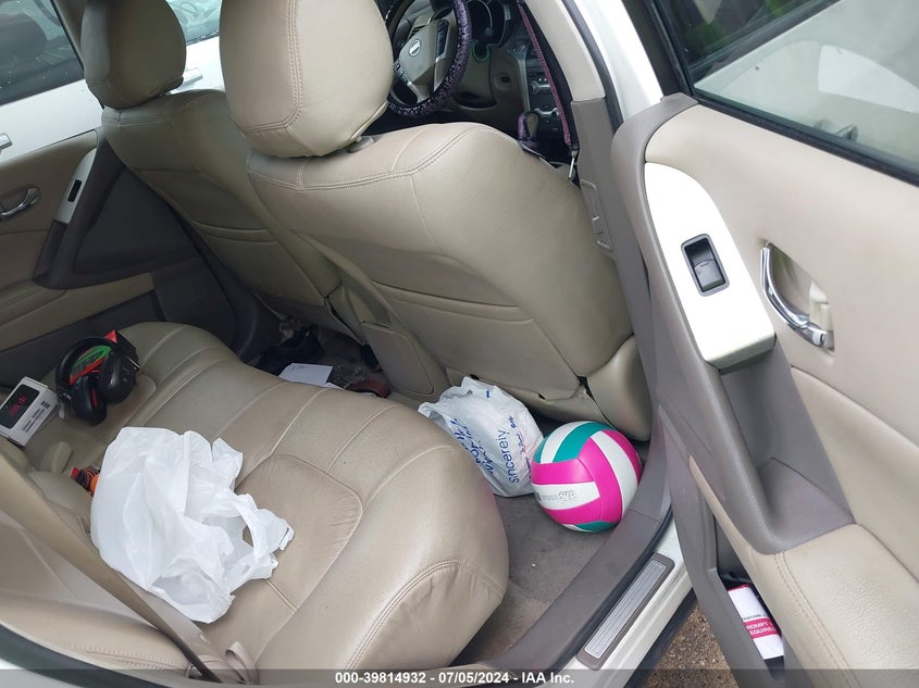 2012 Nissan Murano Sv VIN: JN8AZ1MU9CW104344 Lot: 39814932